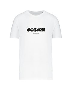 teeshirt ocean front blanc