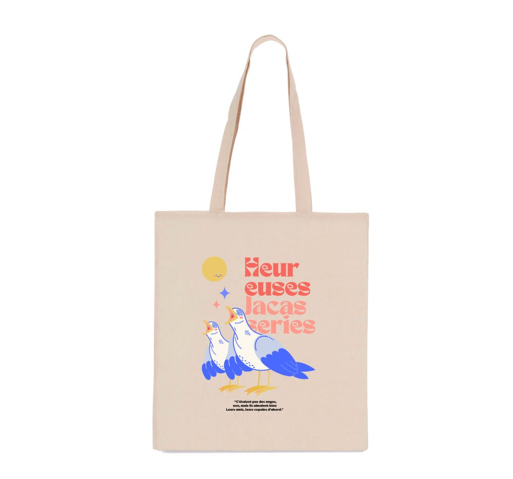 totebag heureuses jacasseries ivoire sans fond