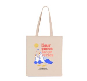 totebag heureuses jacasseries ivoire sans fond