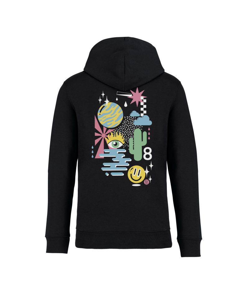 sweatshirt cactus back noir
