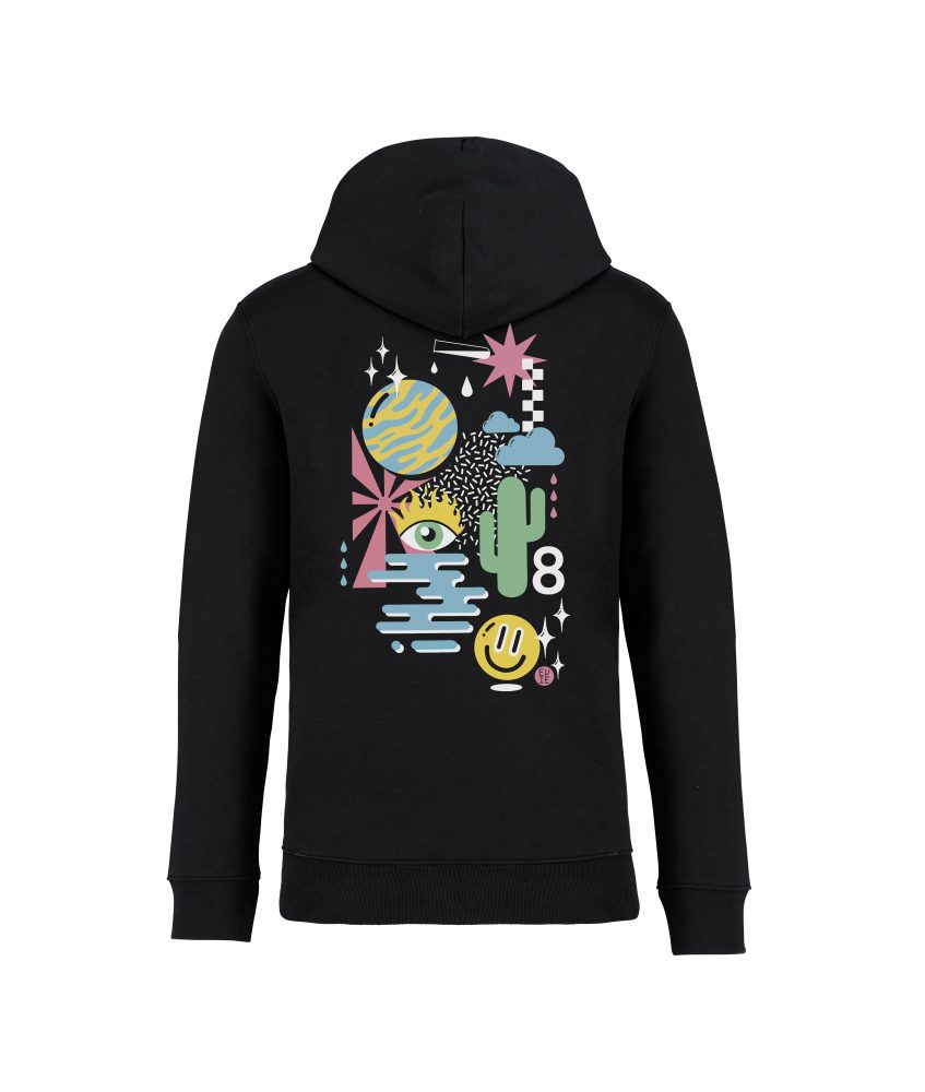 sweatshirt cactus back noir