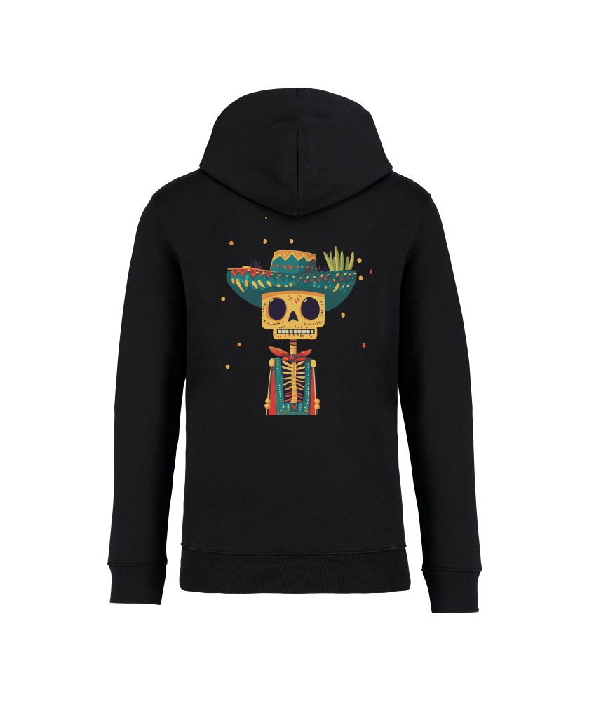 sweatshirt coco tequila back noir