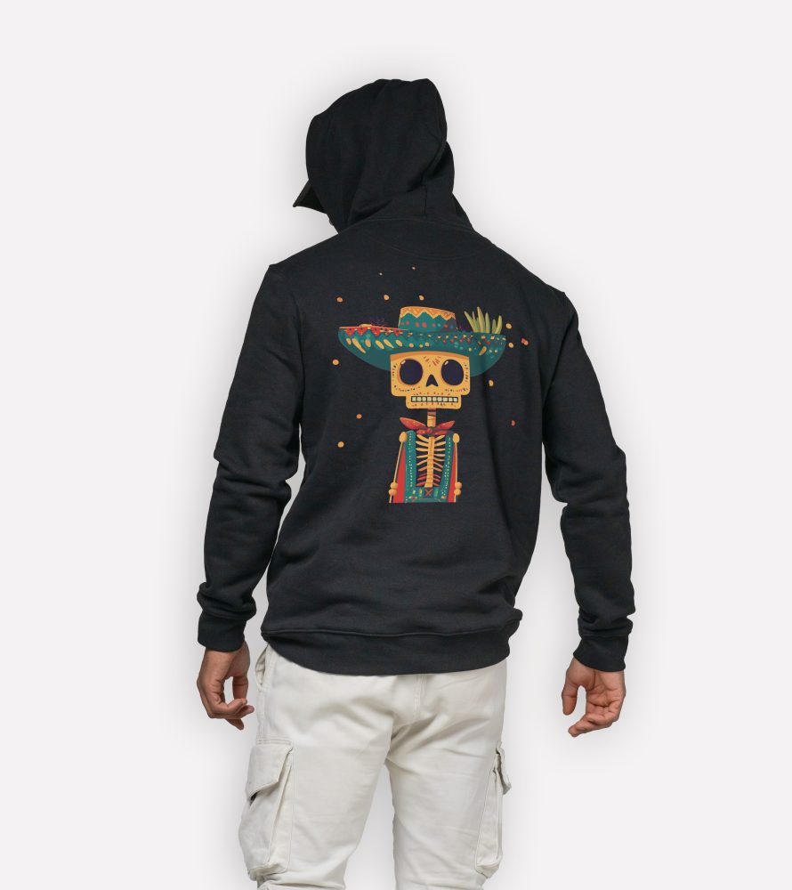 sweatshirt homme coco tequila mockup back noir