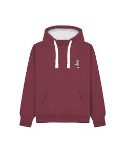 sweatshirt premium perle front burgundy wine melange huitre
