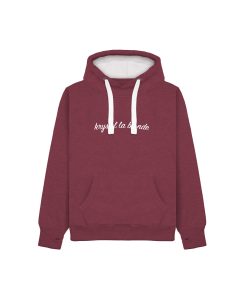 sweatshirt premium perle front burgundy wine melange nom artiste