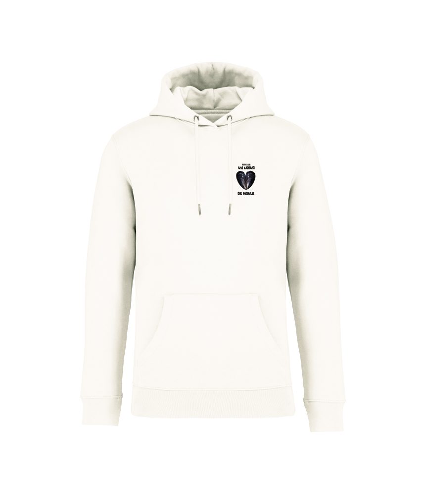 sweatshirt coeur moule ferme front ivoire