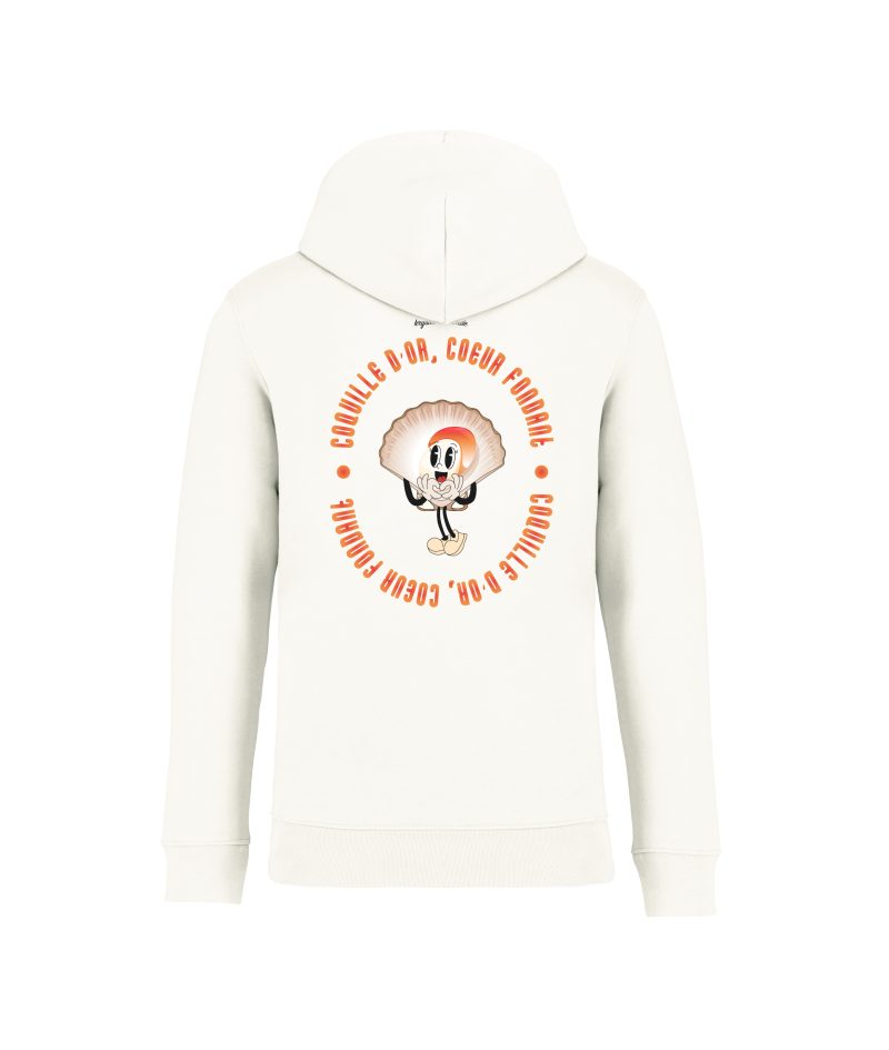 sweatshirt coquille back ivoire