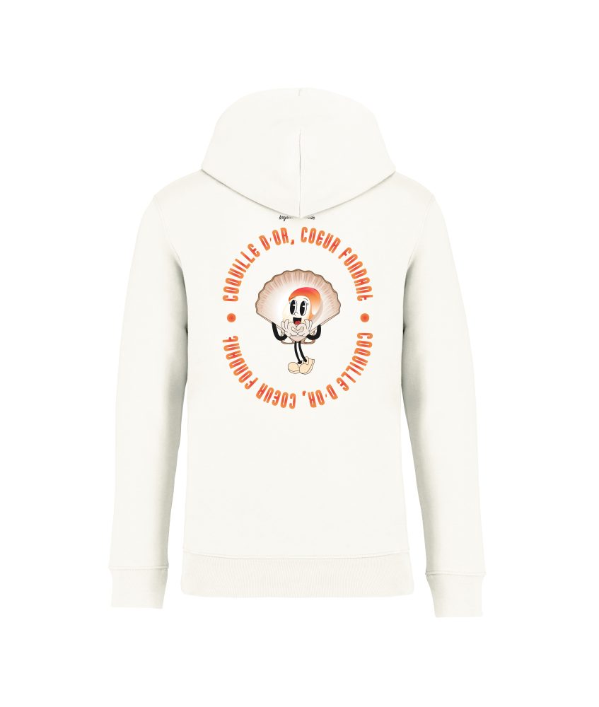 sweatshirt coquille back ivoire