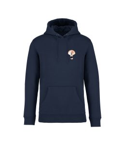 sweatshirt coquille front bleu marine coquille or