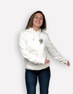 sweatshirt femme coeur moule mockup front ivoire