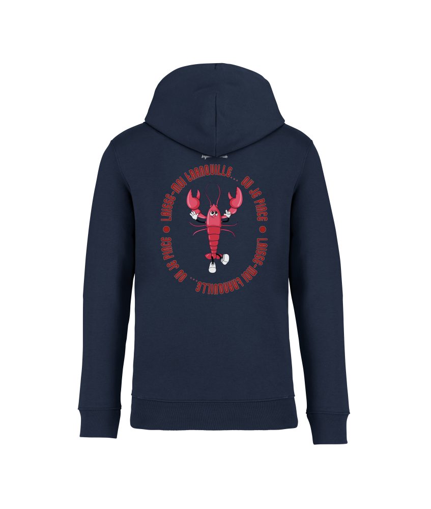 sweatshirt homard back bleu marine