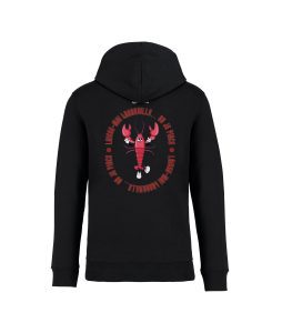 sweatshirt homard back noir