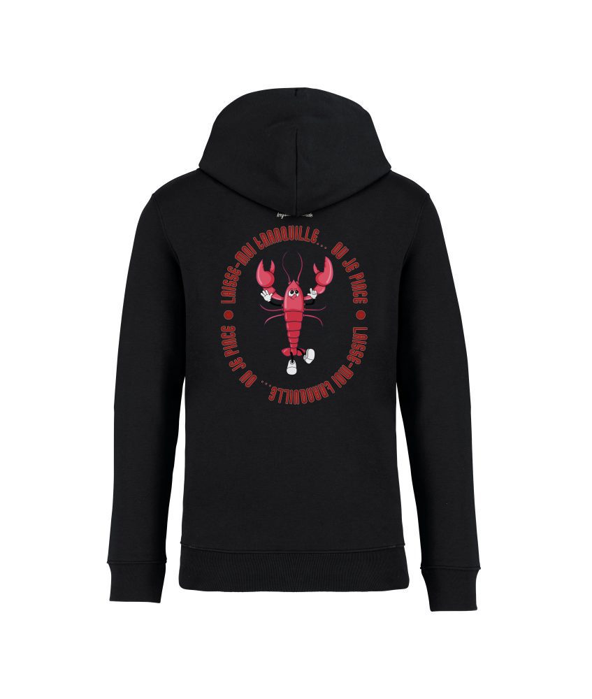 sweatshirt homard back noir