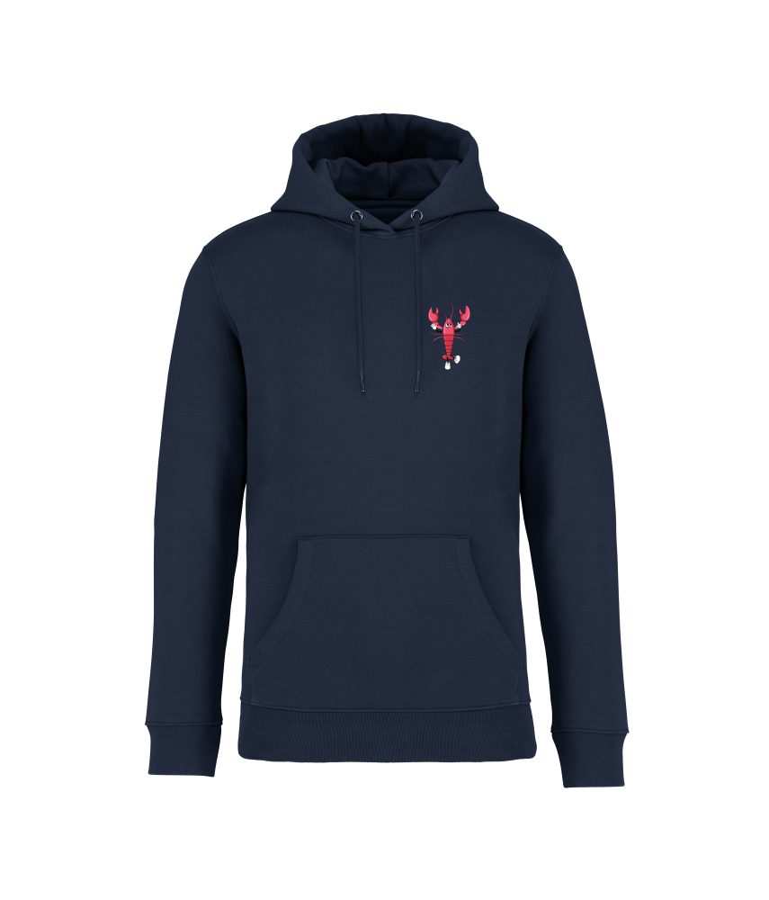 sweatshirt homard front bleu marine