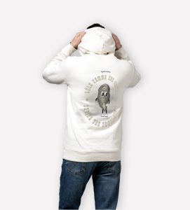 sweatshirt homme perle mockup back ivoire
