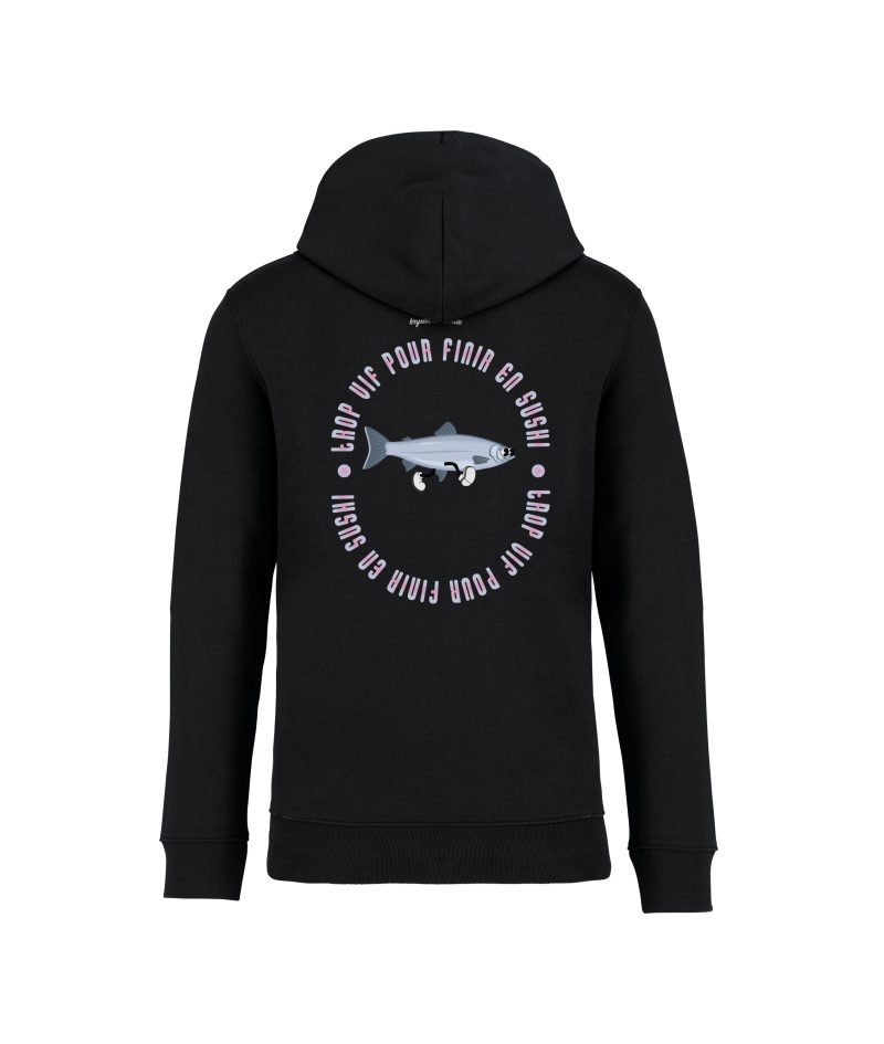 sweatshirt sushi back noir