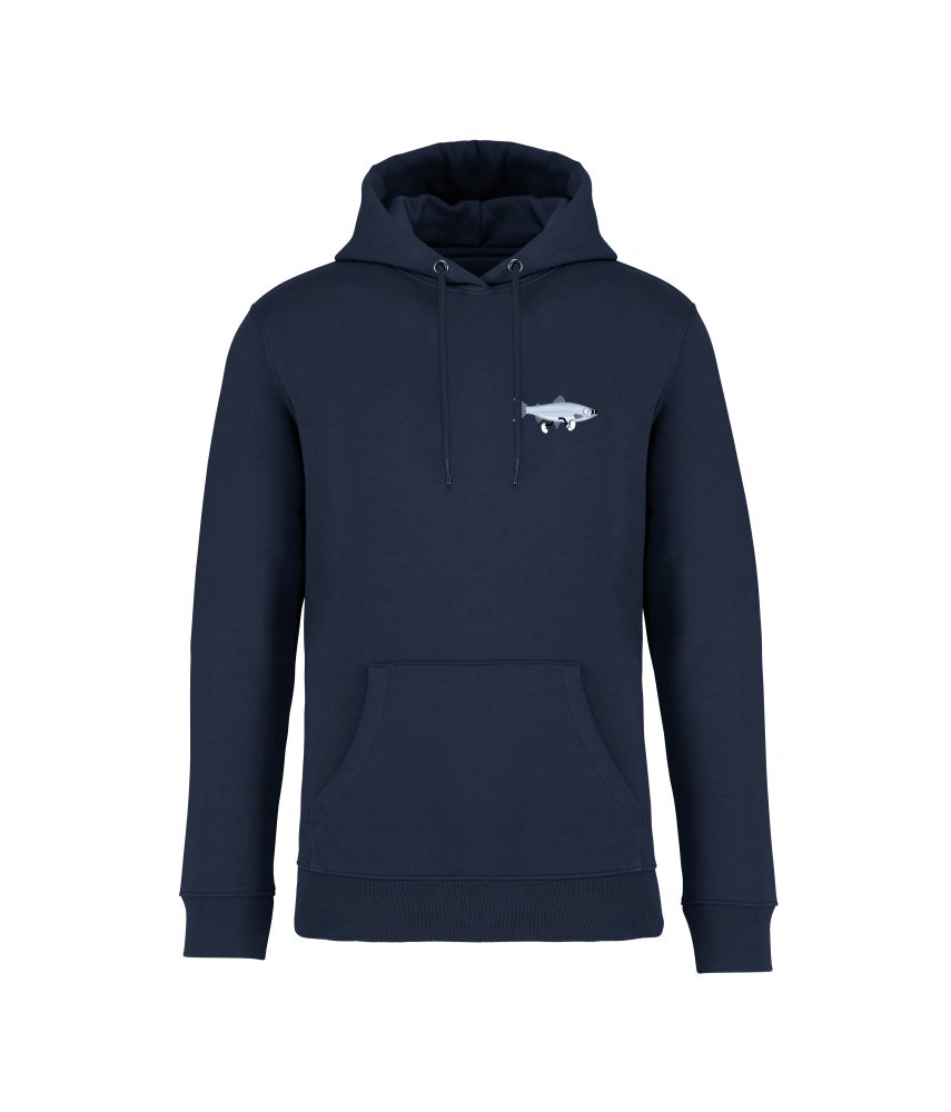 sweatshirt sushi front bleu marine