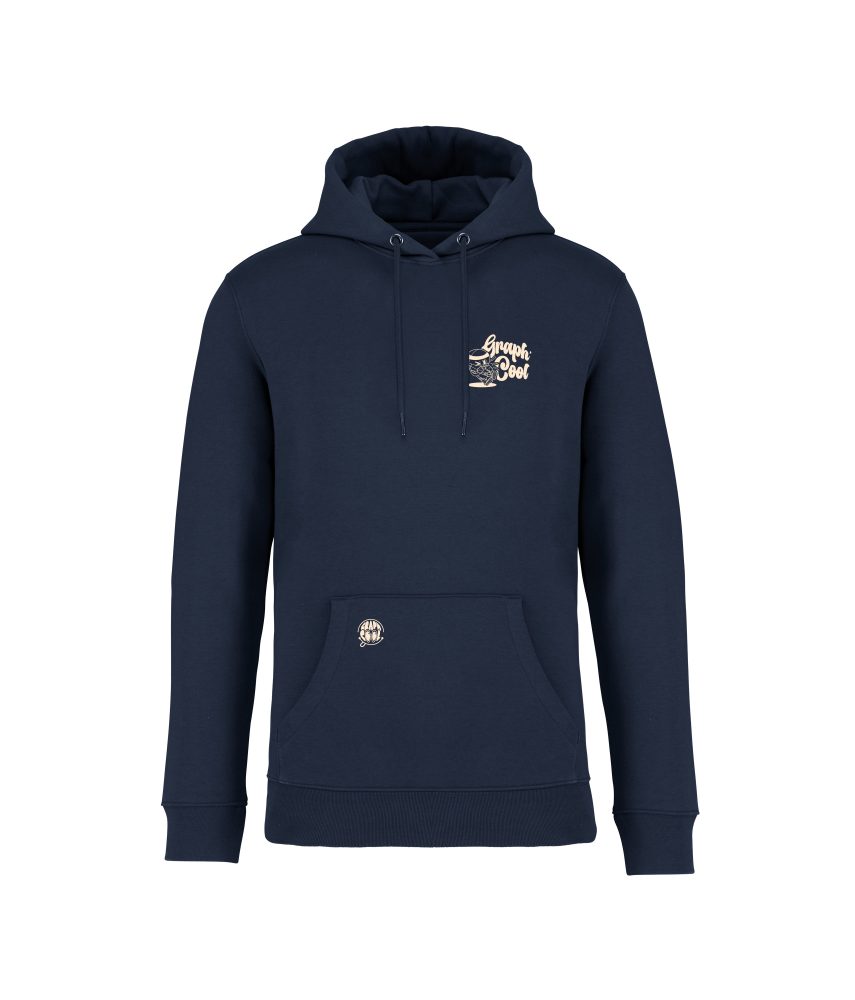 sweatshirt basket front bleu marine
