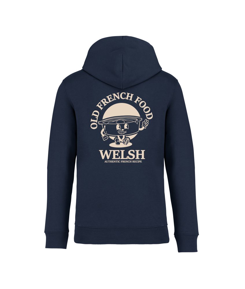 sweatshirt welsh back bleu marine