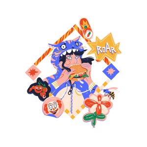 julie wo visuel roar