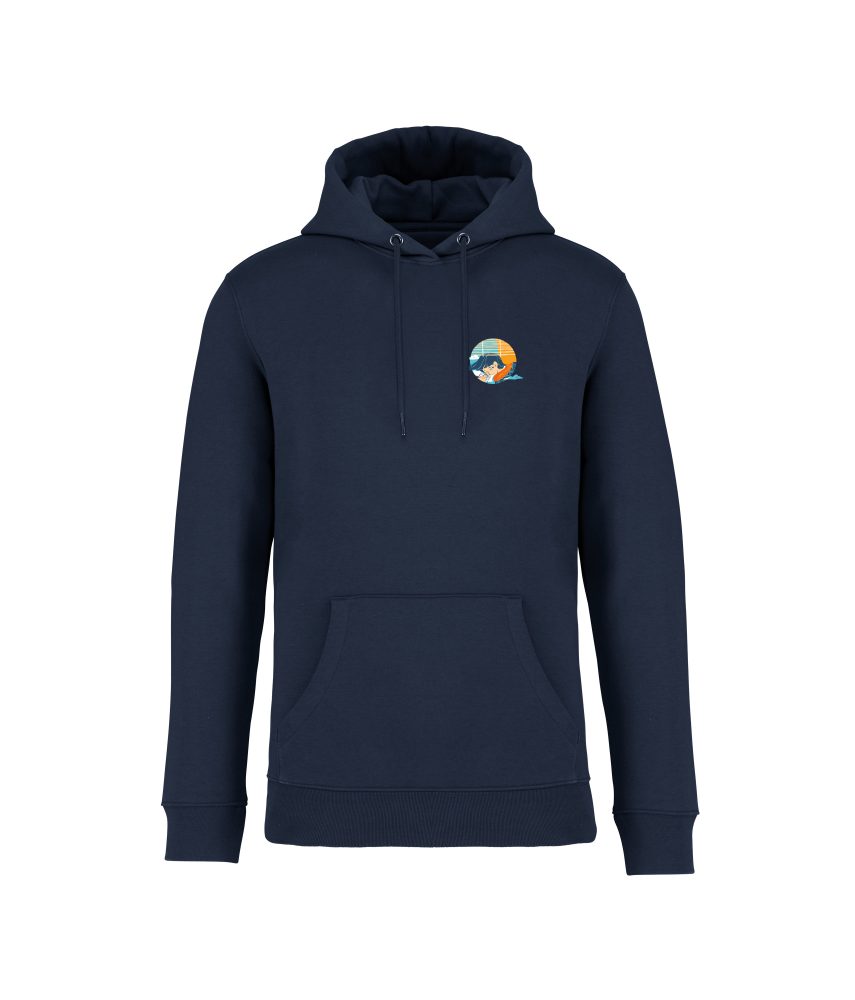 sweatshirt chill front bleu marine