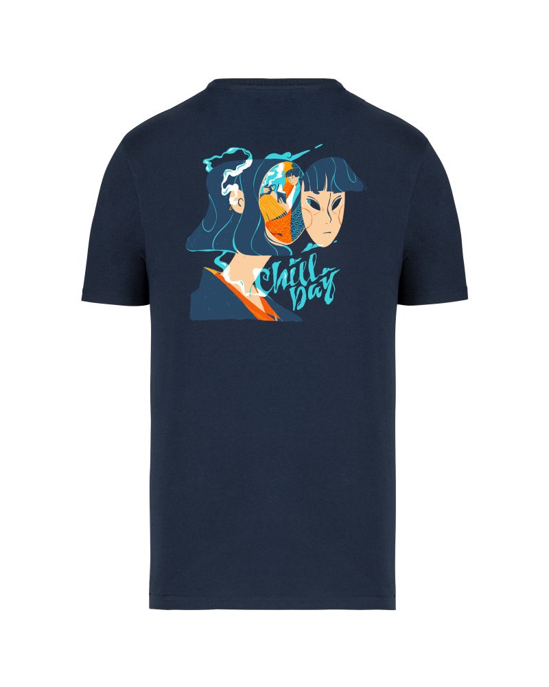 teeshirt chill back bleu marine