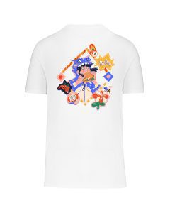 teeshirt roar back blanc