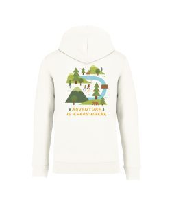sweatshirt adventure back ivoire