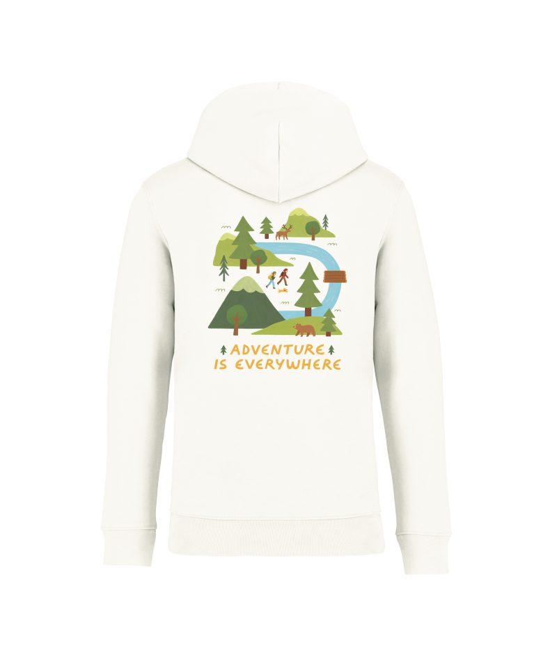 sweatshirt adventure back ivoire