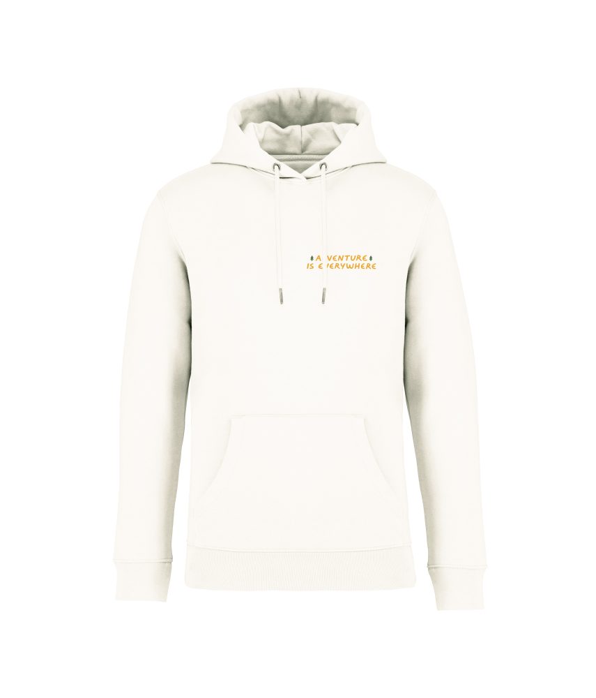 sweatshirt adventure front ivoire