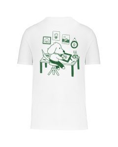 teeshirt small artist back blanc