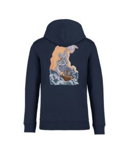 sweatshirt lune back bleu marine