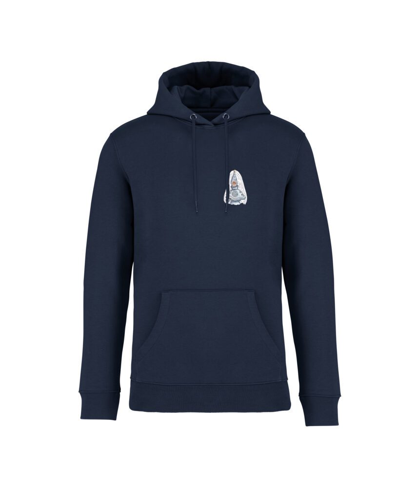 sweatshirt lune front bleu marine