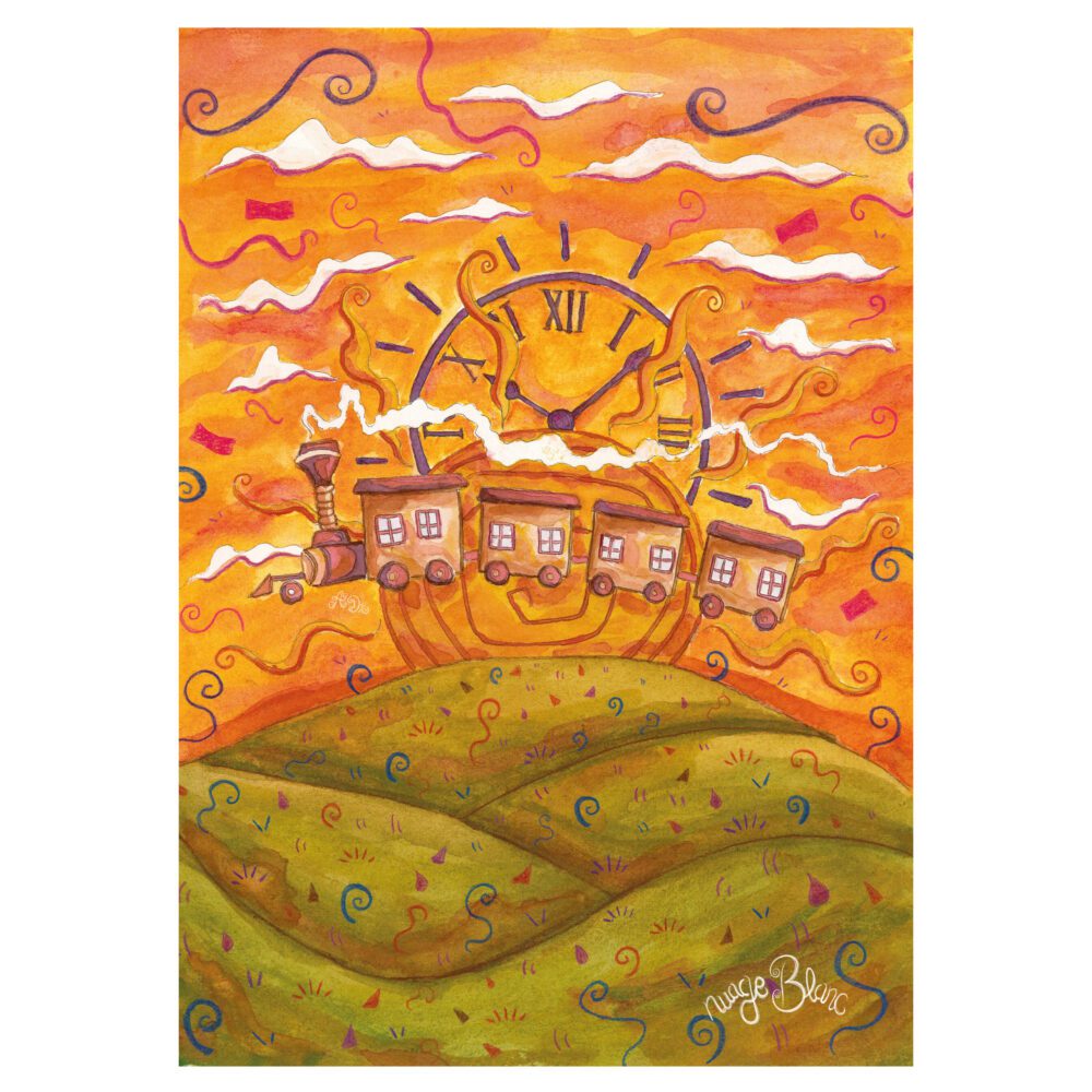 nuage blanc visuel mecanique train