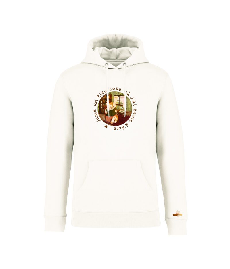 sweatshirt chatleureux front ivoire