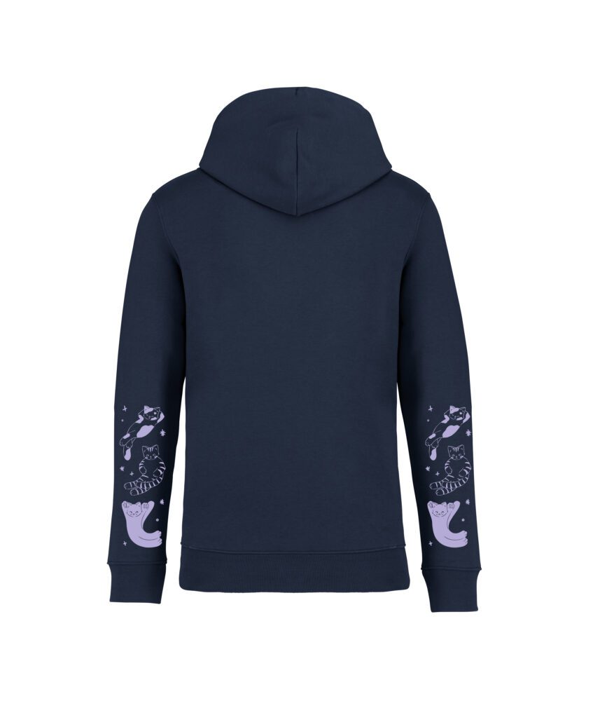 sweatshirt ciel chatoyant back bleu marine couleur