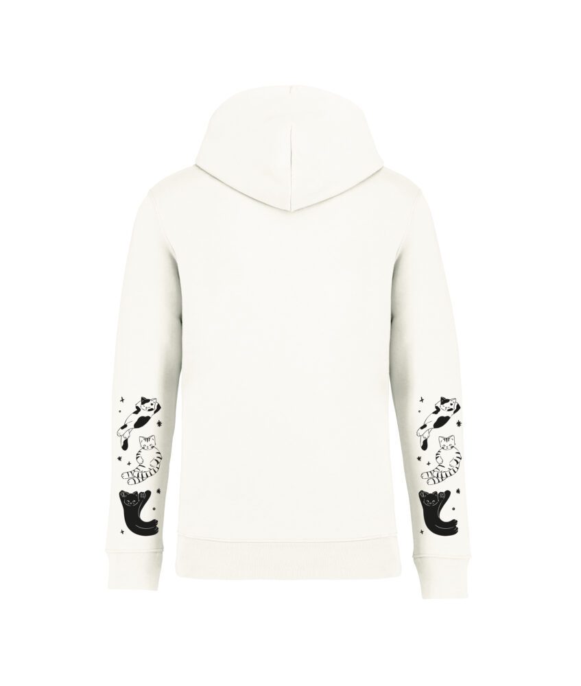 sweatshirt ciel chatoyant back ivoire monochrome