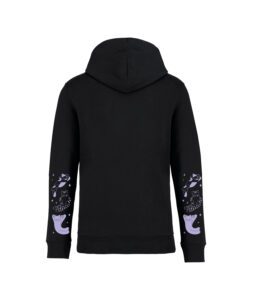sweatshirt ciel chatoyant front noir couleur