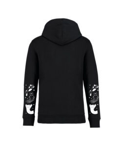 sweatshirt ciel chatoyant back noir monochrome