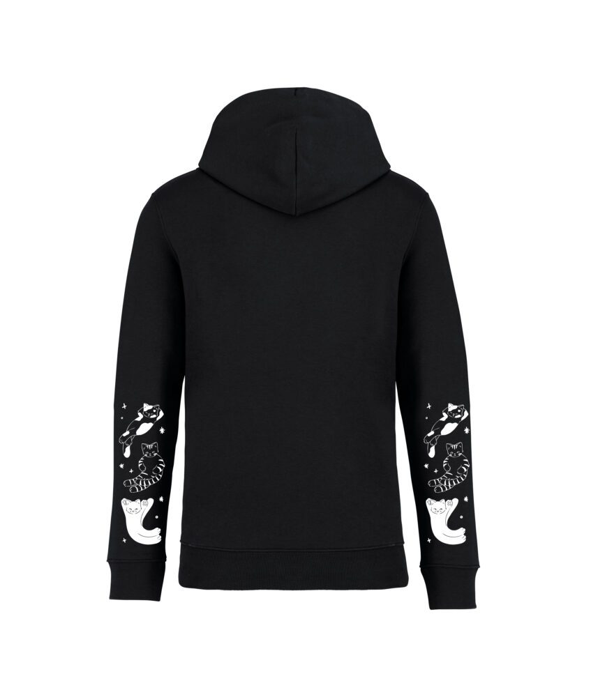 sweatshirt ciel chatoyant back noir monochrome