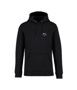 sweatshirt ciel chatoyant front noir couleur