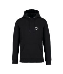 sweatshirt ciel chatoyant front noir monochrome