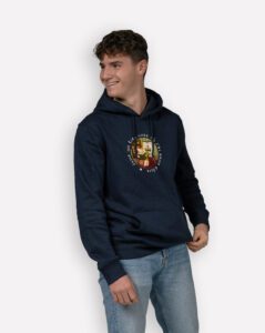 sweatshirt homme chatleureux mockup front bleu marine