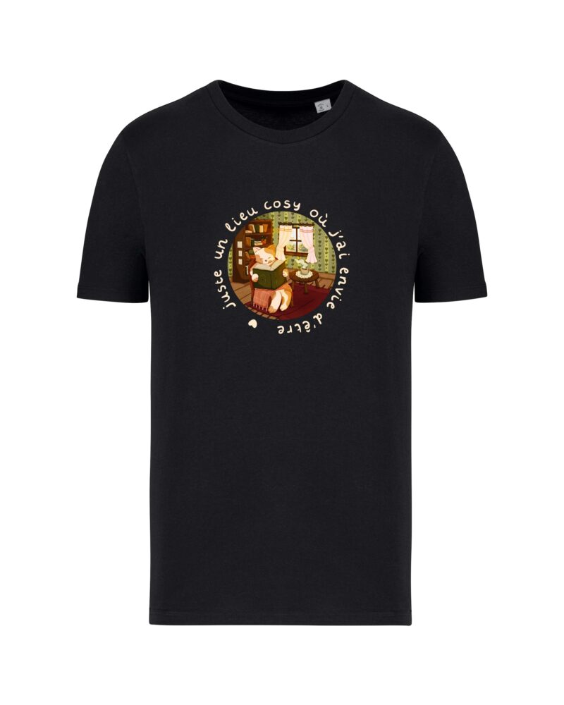 teeshirt chatleureux front noir