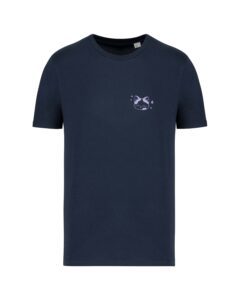 teeshirt ciel chatoyant front couleur bleu marine