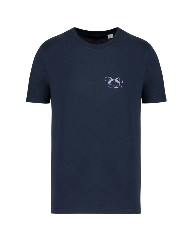 teeshirt ciel chatoyant front couleur bleu marine