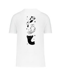 teeshirt ciel chatoyant back monochrome blanc