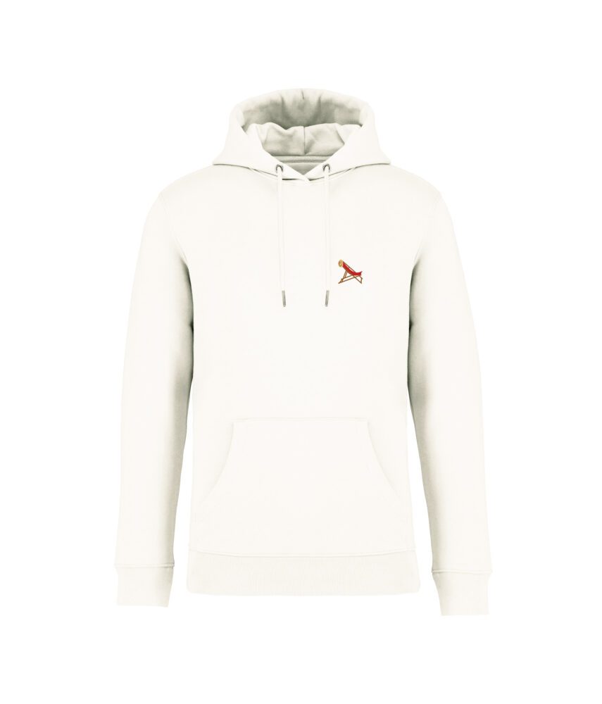 sweatshirt born for sunshine front ivoire