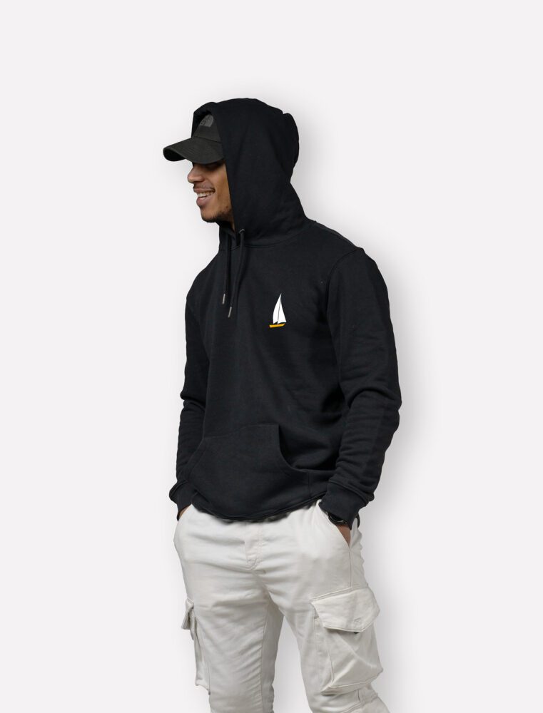 sweatshirt homme slow days only mockup front noir