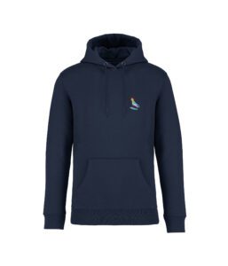 sweatshirt jungle front bleu marine